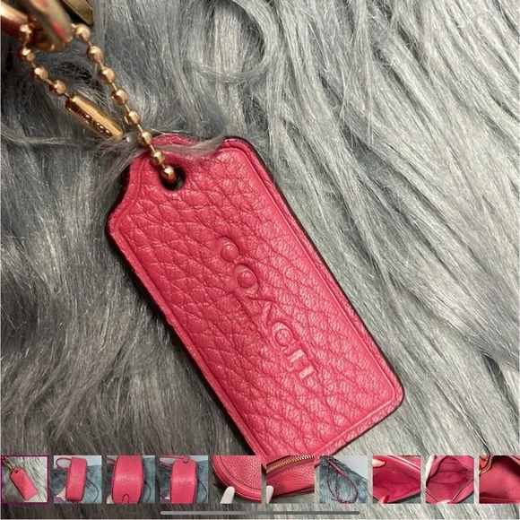 Coach Pink Leather Crossbody Bag with Embossed Design - Picture 3 of 14